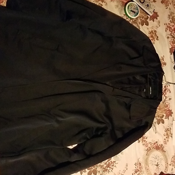 London Fog Black Trench Coat - Picture 1 of 6